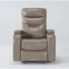 Bronson Linen Home Theater Power Wallaway Recliner With Power Headrest & USB -Modern Office Shop 276993 beige polyester recliner signature 01