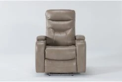 Bronson Linen Home Theater Power Wallaway Recliner With Power Headrest & USB