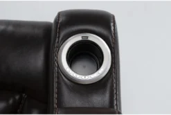 Bronson Truffle Home Theater Power Wallaway Recliner With Power Headrest & USB -Modern Office Shop 276994 brown polyester recliner detail 45