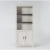 Aberdeen 76" Door Bookcase 1 Aberdeen 76" Door Bookcase -Modern Office Shop 277152 white wood bookcase signature 01