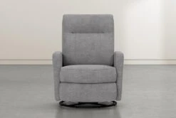 Dale IV Fabric Power Swivel Glider Recliner With Power Headrest & USB