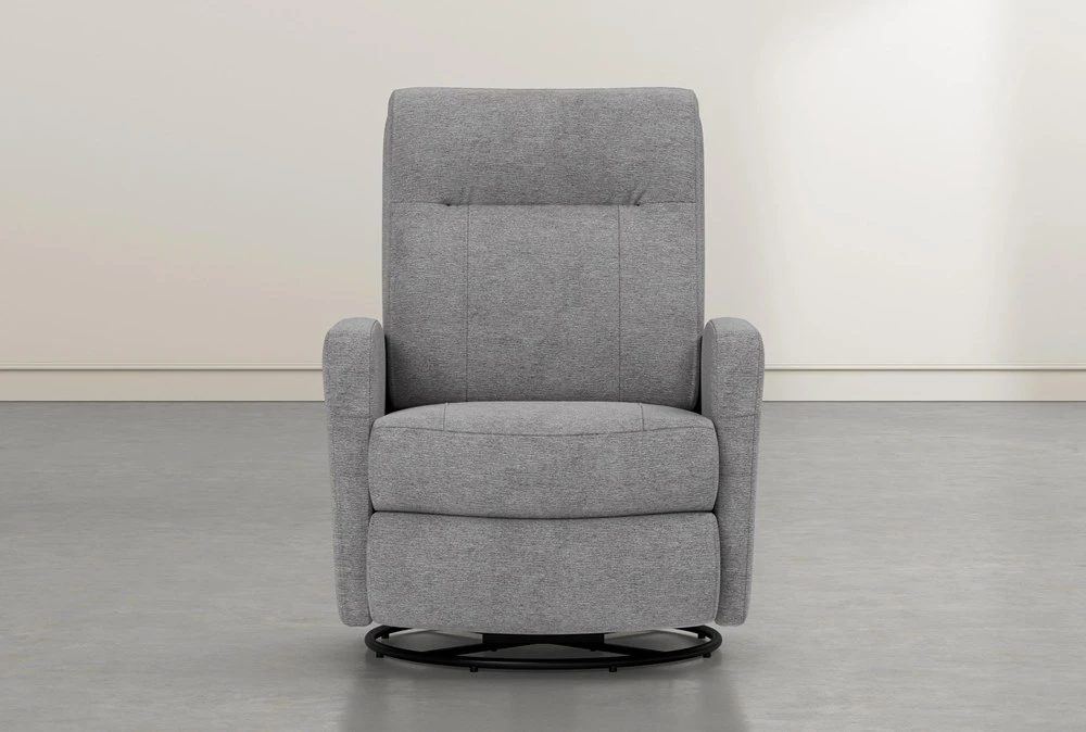 Dale IV Fabric Power Swivel Glider Recliner With Power Headrest & USB 3 Dale IV Fabric Power Swivel Glider Recliner With Power Headrest & USB