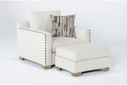 Modena 67" Oversized Chair And Ottoman