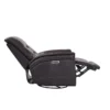 Crew Coffee Leather Power Cordless Swivel Glider Recliner With Power Headrest & USB -Modern Office Shop 278857 brown leather swivel glider recliner signature 08