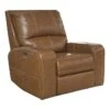 Briggs Bourbon Leather Power Recliner With Power Headrest & USB