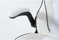 Theory White Gaming Chair With Black Trim -Modern Office Shop 279995 blue polyurethane office chair detail 46