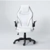 Theory White Gaming Chair With Black Trim -Modern Office Shop 279995 blue polyurethane office chair signature 01