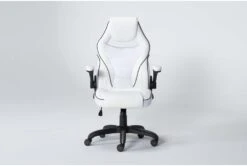 Theory White Gaming Chair With Black Trim