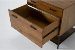 3 Piece Hollis L-Shaped Desk 11 3 Piece Hollis L-Shaped Desk -Modern Office Shop 281366 brown wood corner desk detail 46