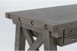 Jaxon Grey 2 Piece Office Set With 60" Desk + Mobile Filing Cabinet 11 Jaxon Grey 2 Piece Office Set With 60" Desk + Mobile Filing Cabinet -Modern Office Shop 282168 grey wood writing desk detail 46