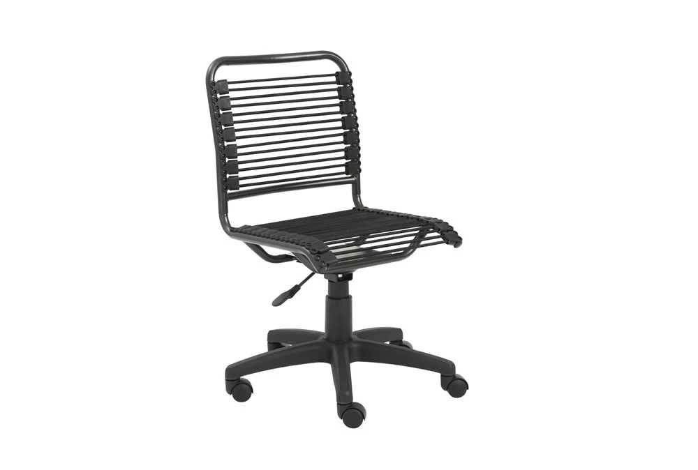 Uppsala Black And Graphite Low Back Bungee Desk Chair 3 Uppsala Black And Graphite Low Back Bungee Desk Chair - Image 2