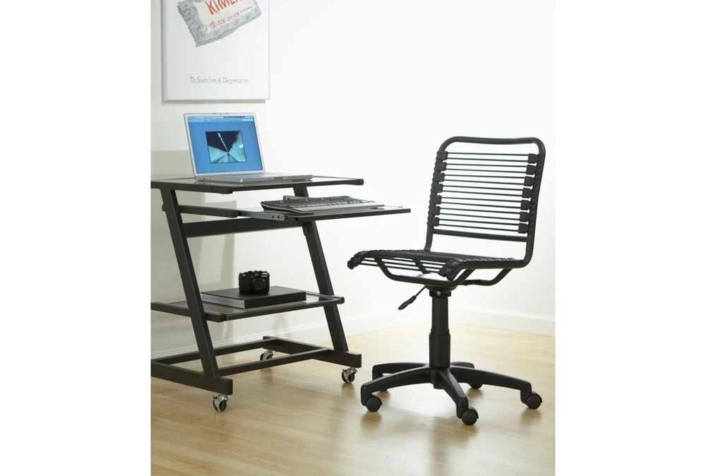 Uppsala Black And Graphite Low Back Bungee Desk Chair 9 Uppsala Black And Graphite Low Back Bungee Desk Chair - Image 8
