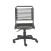 Uppsala Black And Graphite Low Back Bungee Desk Chair