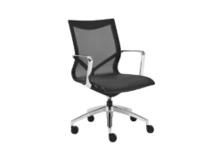 Lamkin Black Mesh Low Back Desk Chair -Modern Office Shop 282919 black nylon office chair detail 45