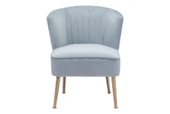 Powder Blue Pleated Velvet Accent Chair 15 Powder Blue Pleated Velvet Accent Chair -Modern Office Shop 283847 blue metal accent chair detail 45