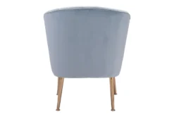 Powder Blue Pleated Velvet Accent Chair 16 Powder Blue Pleated Velvet Accent Chair -Modern Office Shop 283847 blue metal accent chair detail 46
