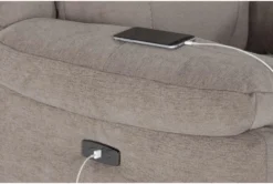 Maine Flint Power Lift Recliner With USB -Modern Office Shop 284074 brown fabric lift detail 44