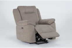 Maine Flint Power Lift Recliner With USB -Modern Office Shop 284074 brown fabric lift side 19