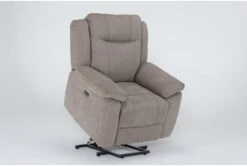 Maine Flint Power Lift Recliner With USB -Modern Office Shop 284074 brown fabric lift side 20