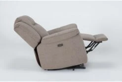 Maine Flint Power Lift Recliner With USB -Modern Office Shop 284074 brown fabric lift side 21