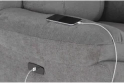 Maine Grey Power Lift Recliner With USB -Modern Office Shop 284075 grey fabric lift detail 44