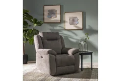 Maine Grey Power Lift Recliner With USB -Modern Office Shop 284075 grey fabric lift room 59