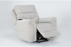 Harvest Bone Power Lift Recliner With Power Headrest, Lumbar & USB -Modern Office Shop 284077 beige fabric lift side 19