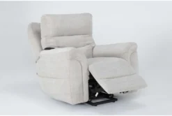 Harvest Bone Power Lift Recliner With Power Headrest, Lumbar & USB -Modern Office Shop 284077 beige fabric lift side 20