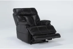 Clive Black Power Lift Recliner With Power Headrest, Lumbar & USB -Modern Office Shop 286170 black fabric lift side 20