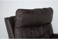 Clive Brown Power Lift Recliner With Power Headrest, Lumbar & USB -Modern Office Shop 286171 brown fabric lift detail 45