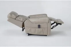 Carl Taupe Leather Power Lift Recliner With Power Headrest & Heat 18 Carl Taupe Leather Power Lift Recliner With Power Headrest & Heat -Modern Office Shop 286565 brown leather lift recline 23