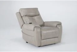 Carl Taupe Leather Power Lift Recliner With Power Headrest & Heat 14 Carl Taupe Leather Power Lift Recliner With Power Headrest & Heat -Modern Office Shop 286565 brown leather lift side 19