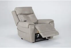 Carl Taupe Leather Power Lift Recliner With Power Headrest & Heat 15 Carl Taupe Leather Power Lift Recliner With Power Headrest & Heat -Modern Office Shop 286565 brown leather lift side 20