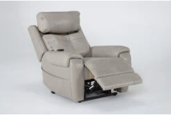 Carl Taupe Leather Power Lift Recliner With Power Headrest & Heat 16 Carl Taupe Leather Power Lift Recliner With Power Headrest & Heat -Modern Office Shop 286565 brown leather lift side 21