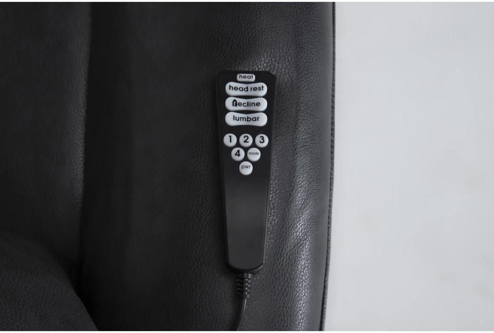 Palma Grey Leather Power Wallaway Recliner With Heat, Massage, Power Lumbar & Power Headrest 8 Palma Grey Leather Power Wallaway Recliner With Heat, Massage, Power Lumbar & Power Headrest - Image 6