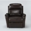 Seville Chocolate Leather Power Lift Recliner With Heat, Massage, Power Headrest & Lumbar -Modern Office Shop 286569 brown leather lift signature 01