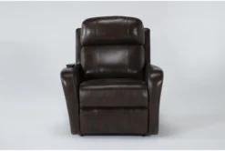 Seville Chocolate Leather Power Lift Recliner With Heat, Massage, Power Headrest & Lumbar