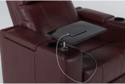 Sortino Red Home Theater Power Recliner With Table & USB 15 Sortino Red Home Theater Power Recliner With Table & USB -Modern Office Shop 288033 red polyester recliner detail 44