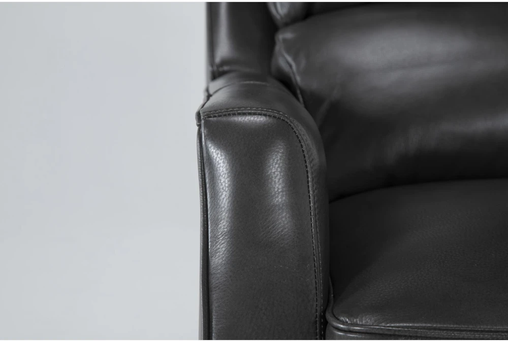 Douglas Dark Grey Leather High Leg Recliner 7 Douglas Dark Grey Leather High Leg Recliner - Image 5