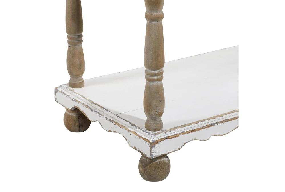 32X75 White Wood Shelving Unit 4 32X75 White Wood Shelving Unit - Image 2