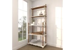 32X75 White Wood Shelving Unit 23 32X75 White Wood Shelving Unit -Modern Office Shop 293099 white wood bookcase room 89