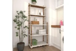 32X75 White Wood Shelving Unit 24 32X75 White Wood Shelving Unit -Modern Office Shop 293099 white wood bookcase room 90