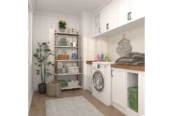 32X75 White Wood Shelving Unit 29 32X75 White Wood Shelving Unit -Modern Office Shop 293099 white wood bookcase room 95