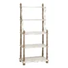 32X75 White Wood Shelving Unit