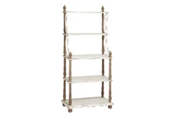 32X75 White Wood Shelving Unit