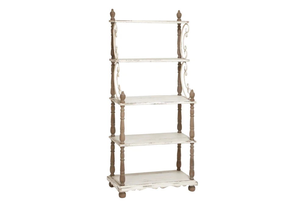 32X75 White Wood Shelving Unit 3 32X75 White Wood Shelving Unit