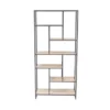 30X64 Brown Wood Shelving Unit 1 30X64 Brown Wood Shelving Unit -Modern Office Shop 293159 brown multi media bookcase signature 02