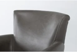 Theodore Grey Leather Chair And Ottoman Set -Modern Office Shop 293523 grey leather chair and ottoman set detail 45