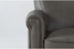 Theodore Grey Leather Chair And Ottoman Set -Modern Office Shop 293523 grey leather chair and ottoman set detail 46