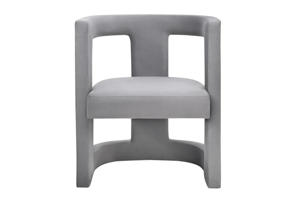 Montgomery Grey Velvet Accent Chair 4 Montgomery Grey Velvet Accent Chair - Image 2